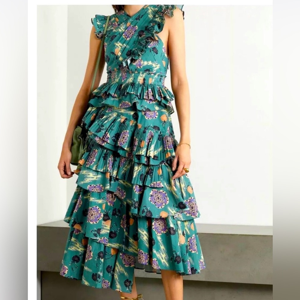 Ulla Johnson Aurore Midi Dress Sz 8